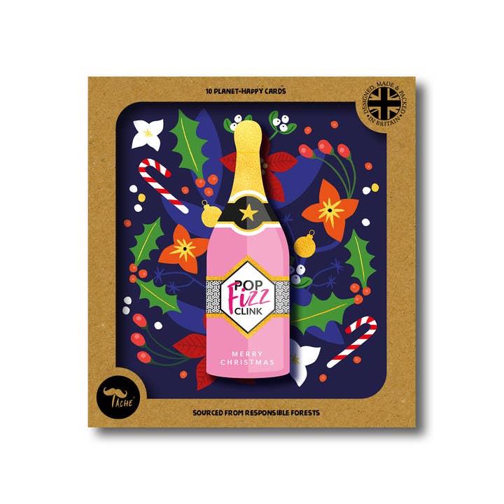 Merry Christmas' Champange 10pk Box for wholesale by Tache