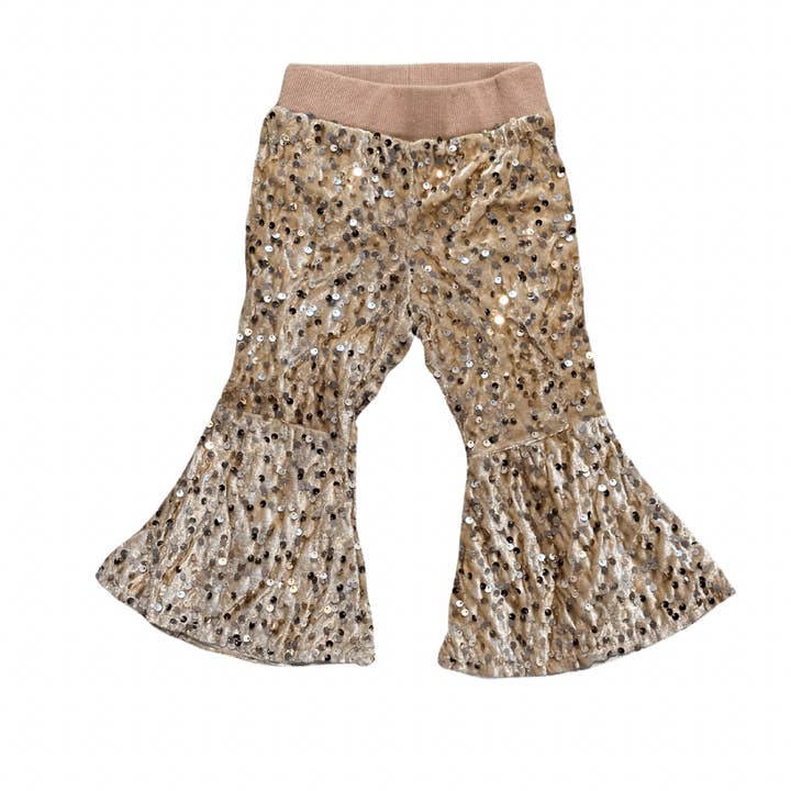 PALJETTER KLOKKER - GULD for engroshandel hos Cowpuncher Babe