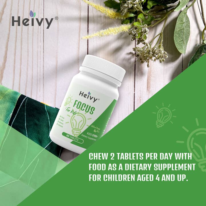 Heivy - Venta al por mayor Suplementos/vitaminas para beber - Suplemento Heivy Focus para niños