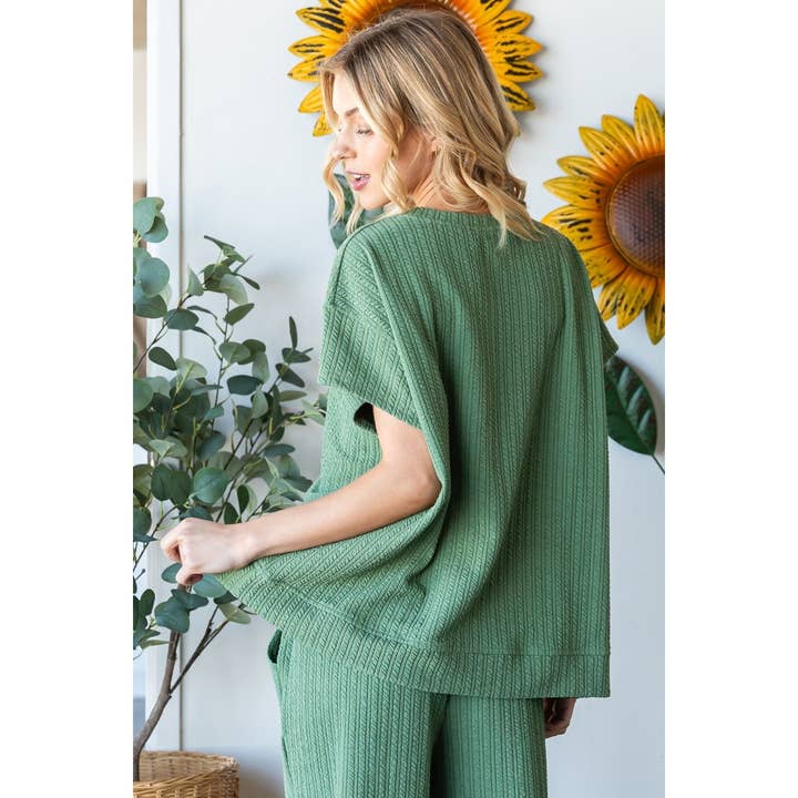 Veveret - Wholesale Knit Top - Women's - Waffle Textured Knit Top13