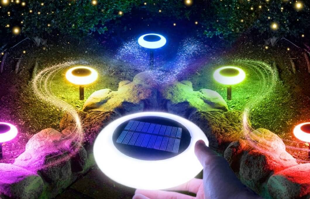 OutdoorSolarOutlet - Wholesale Outdoor/Lawn Light - Colorize Solar Lights Color Change Waterproof Ring Lights In-Ground10