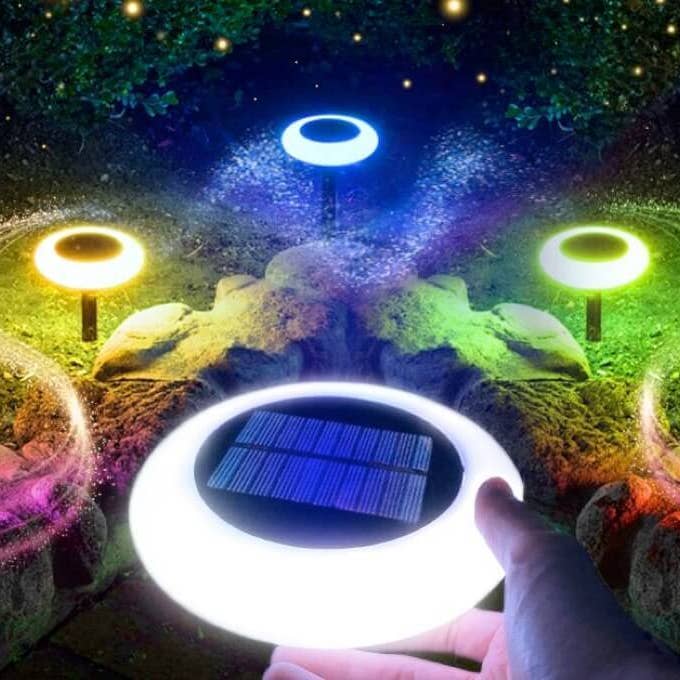 OutdoorSolarOutlet - Wholesale Outdoor/Lawn Light - Colorize Solar Lights Color Change Waterproof Ring Lights In-Ground10