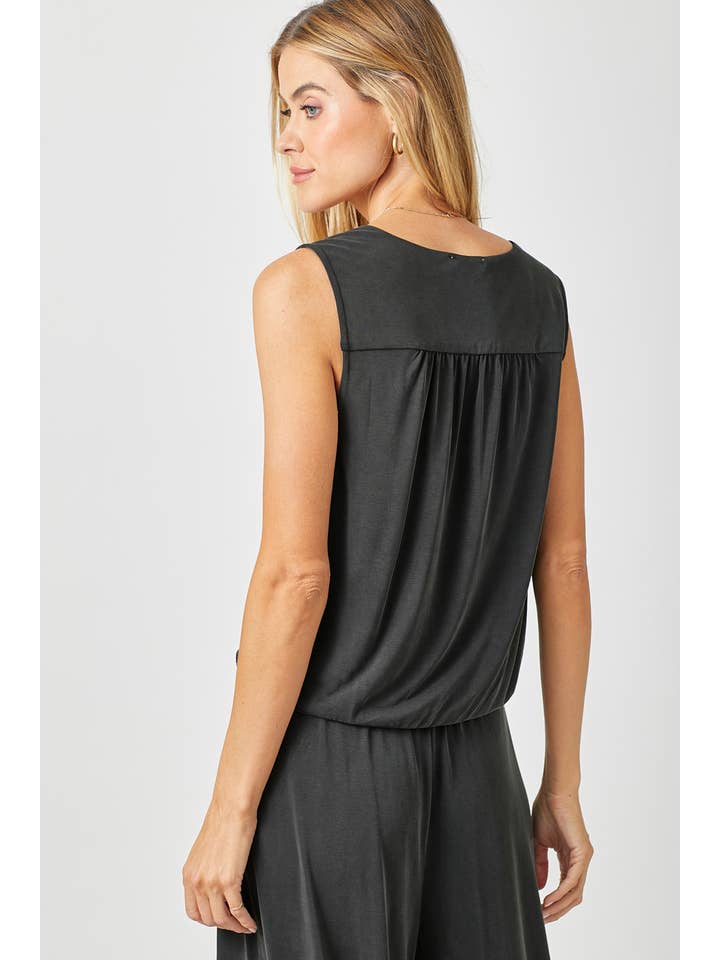 Mystree - Wholesale Blouse - Women's - 60608 Modal Plunging Neck Top21