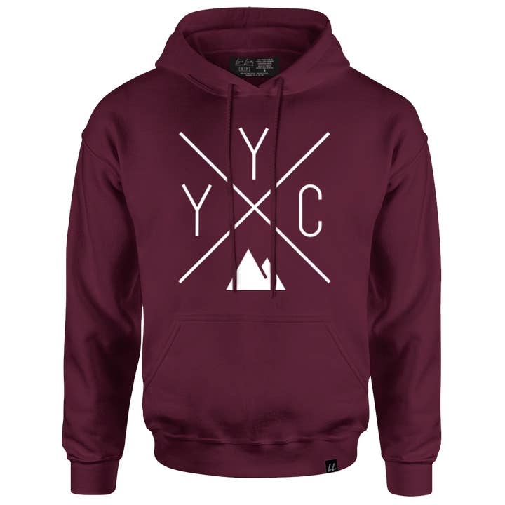YYC Hoodie - Maroon 🇨🇦 for wholesale by Local Laundry