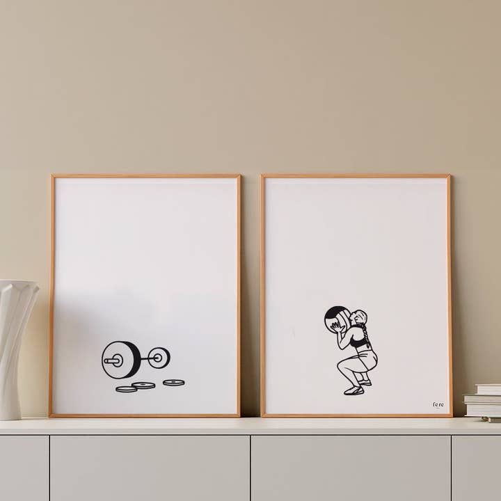 Duo of posters the athletes - Crossfit for wholesale by FERE