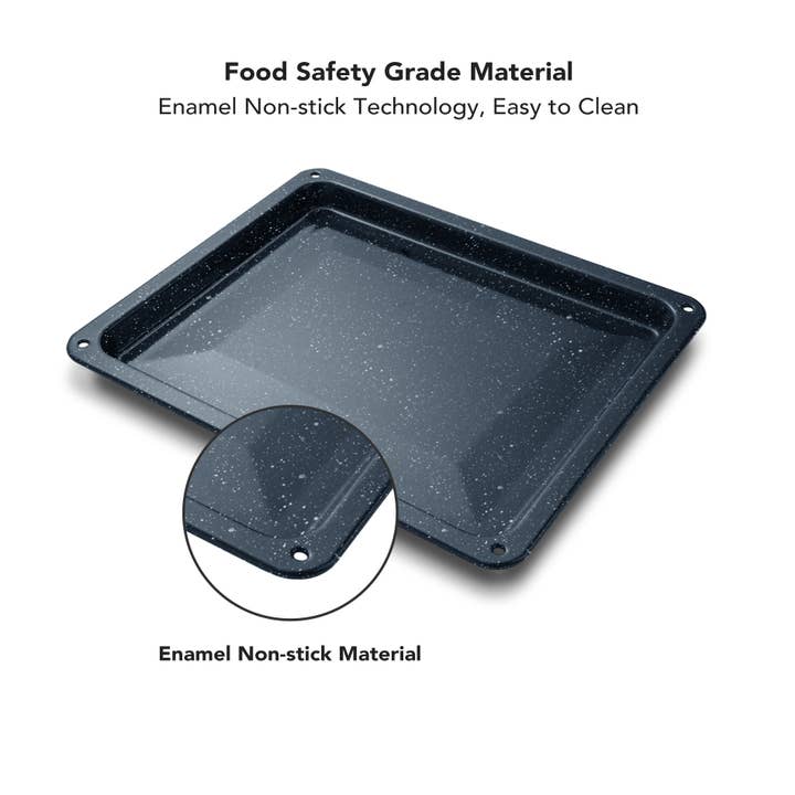 VAL CUCINA - Vente Plats de cuisson - Plat de cuisson en émail VAL CUCINA, compatible avec le four à friteuse à air TA-25G1