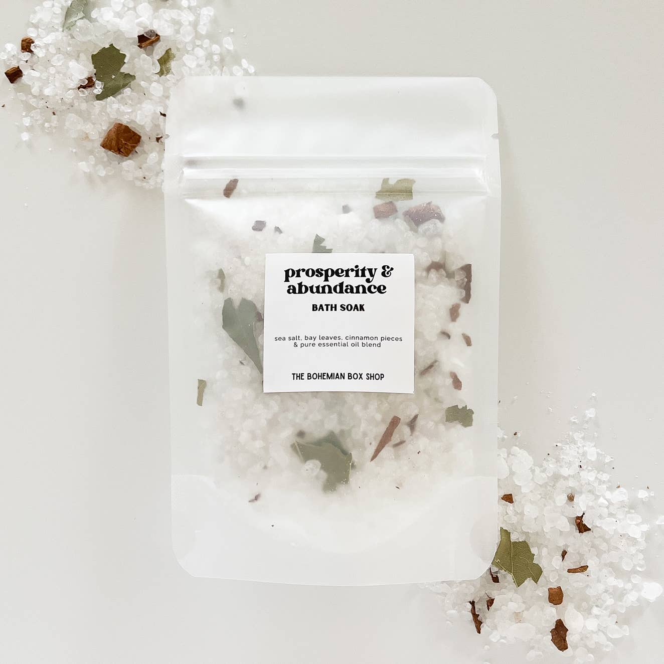 The Bohemian Box Shop - Wholesale Bath Soak/Milk - Prosperity & Abundance Bath Soak - 2oz or 4oz Bath Salts0
