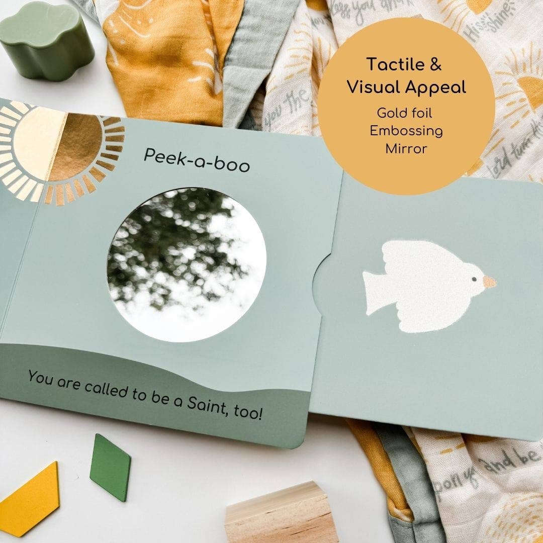 The Little Rose Shop - Wholesale Baby & Toddler Book (0-2) - Peek-a-boo Saints Catholic Board Book3