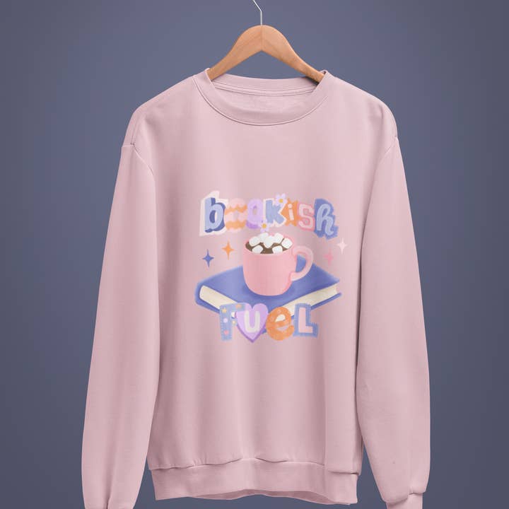 Bookish Fuel Crewneck/Hoodie voor wholesale door amarieacreates