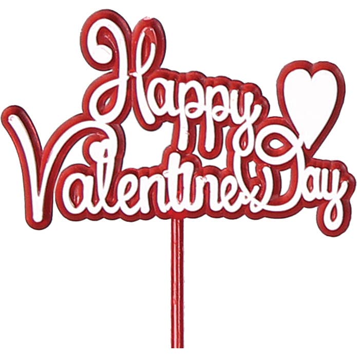 3.25" Happy Valentine's Day Pick for wholesale by Marlow Floral Products
