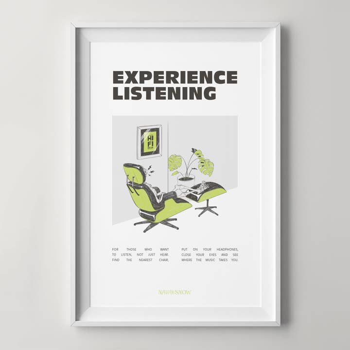 11" x 17" Experience Listening Art Print for wholesale by Nava and Snow