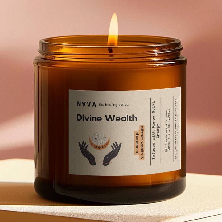 Doftljus av ekologiskt sojavax - Gudomlig Rikedom för wholesale av NAVA