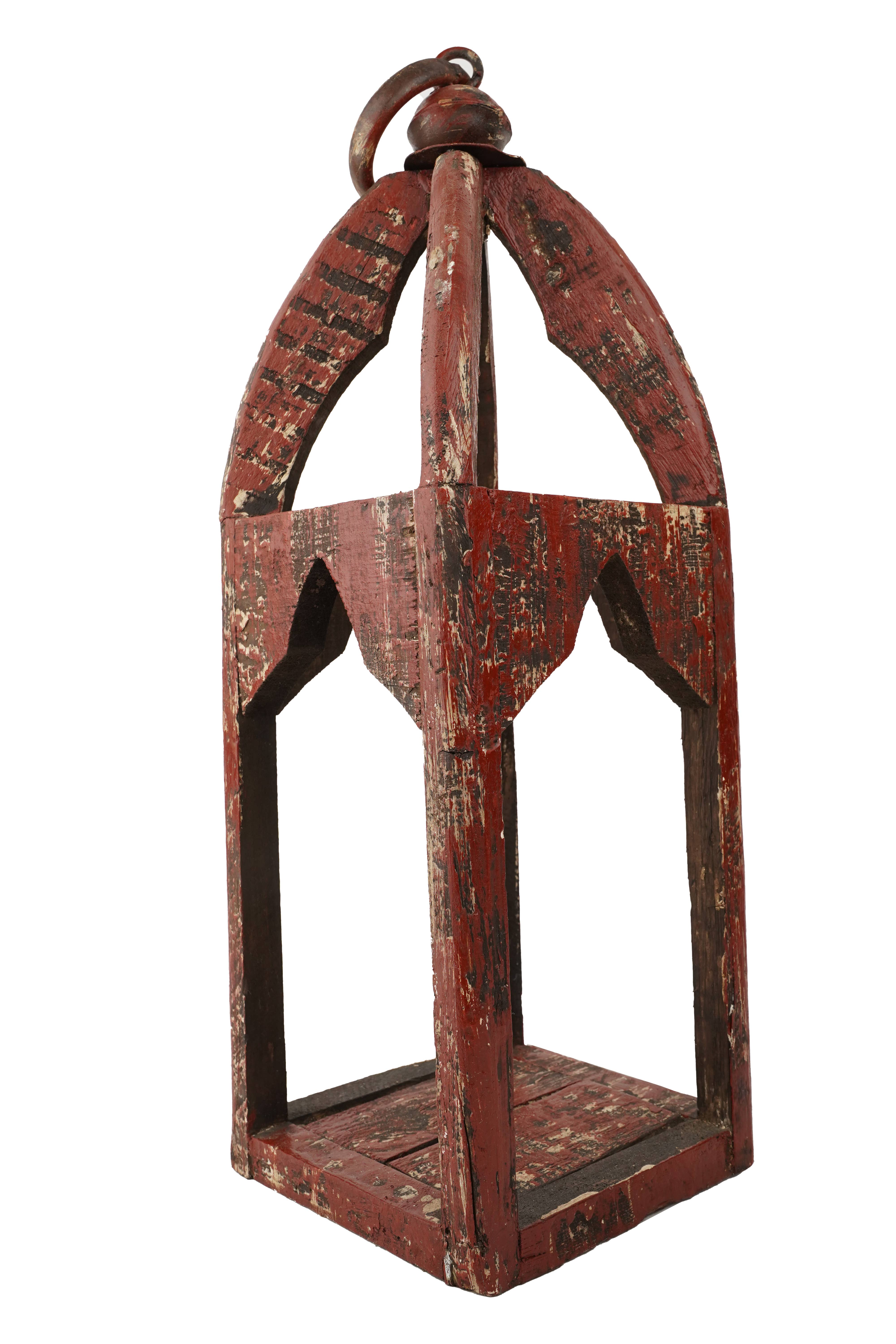 My Amigos Imports - Wholesale Lantern - Mesa Trails Wood and  Iron Lantern-8x8x22 inches-5 Colors17