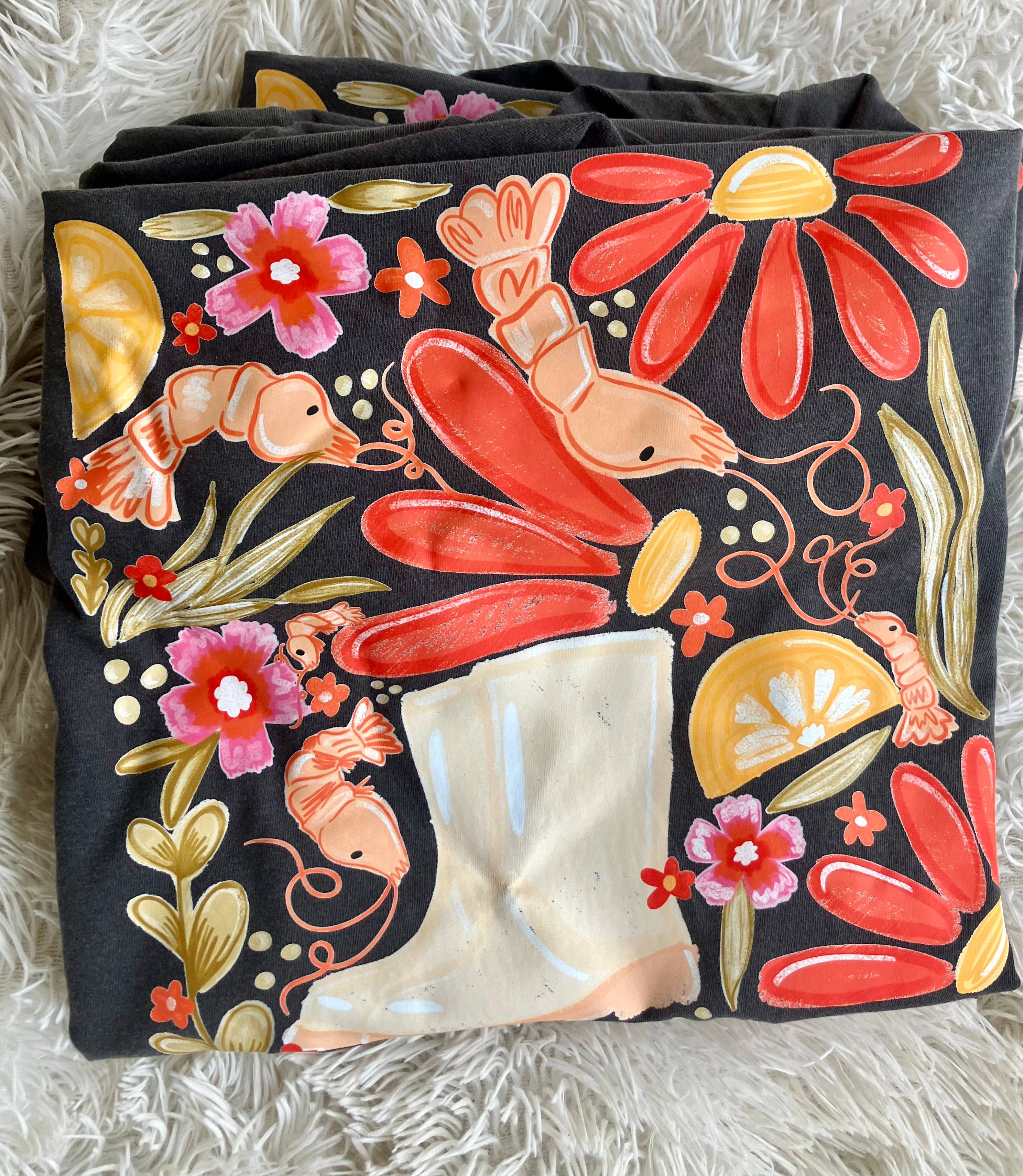 on the Bayou - Wholesale T-Shirt (Graphic) - Unisex - Gulf coast shrimp tee1