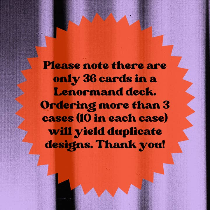 Cosmic Butcher - Wholesale Bookmark - Real Lenormand Card Bookmark | Tarot Deck Divination Magic6