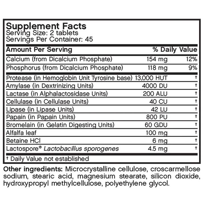 Futurebiotics - Wholesale Oral Supplement/Vitamin - Vegetarian Enzyme Complexâ„¢