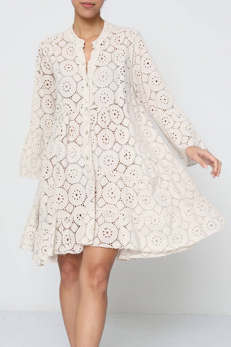 LÉA & LUC - Wholesale Dress - Women's - Short dresses in 100% cotton REF. 71817