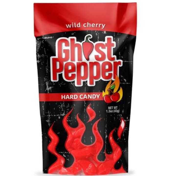 Flamethrower Ghost Pepper Candy Cherry 1.5 OZ for wholesale by Cow Crack Wholesale