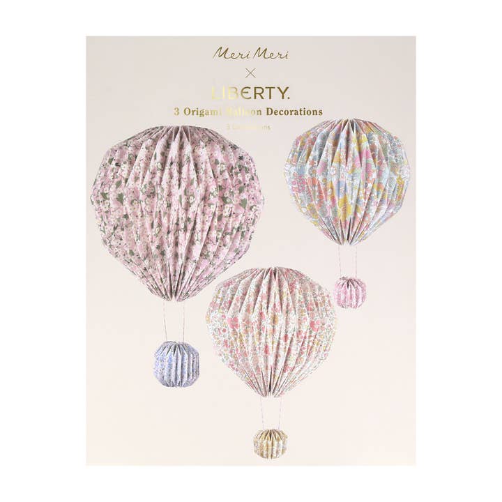 Meri Meri - Wholesale Decorative Tassel/Wall Drop - Meri Meri x Liberty Origami Balloon Decorations5