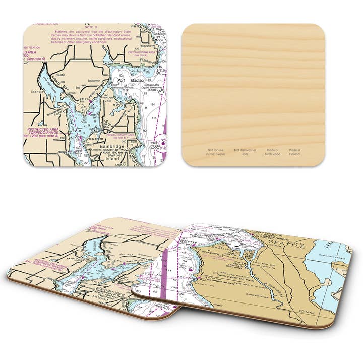 Trays4Us - Wholesale Serving Tray - Custom Nautical Decorative Tray & Coasters - Any US location