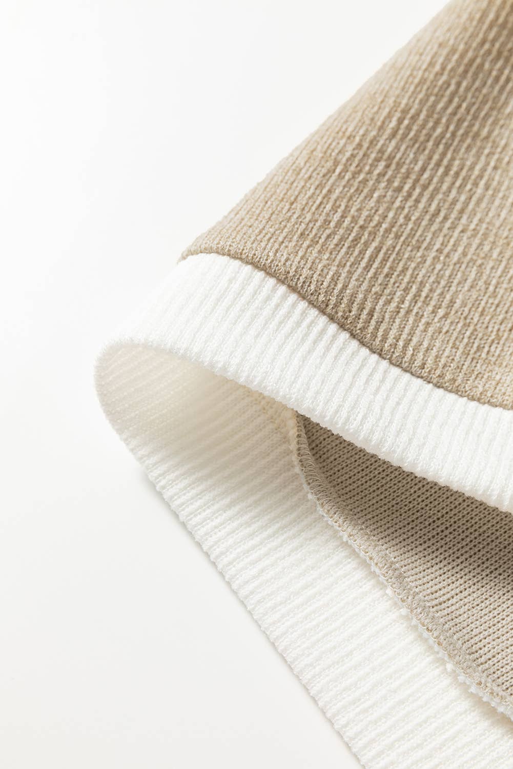 66DISCO - Wholesale Knit Top - Women's - 66Contrast Trim Knitted Drop Shoulder Plus Size Top (S-XL)12