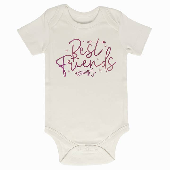 Body manches courtes Best Friends pour la vente par Beaus+Babes