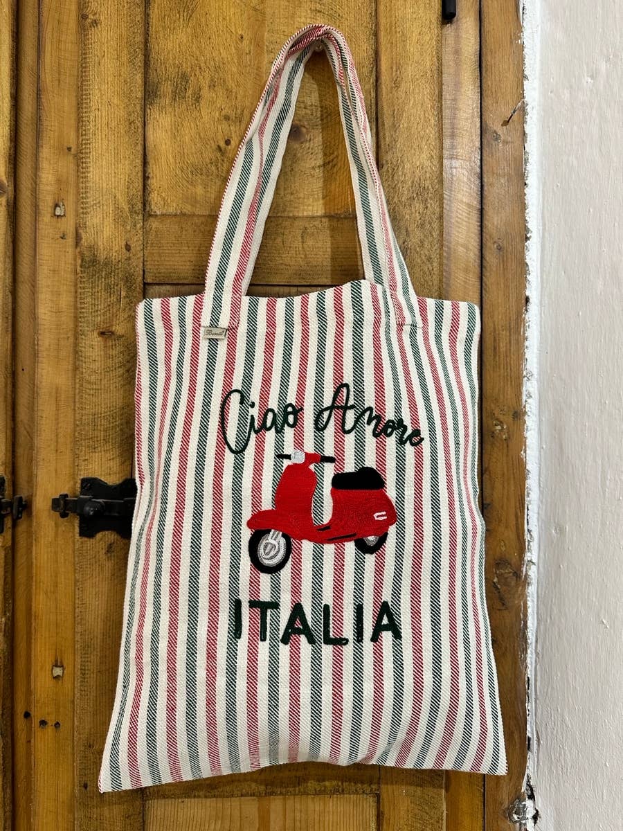 BUSATTI - Vendita all'ingrosso Borsa per shopping/spesa - SHOPPER RICAMATO - Ciao Amore0