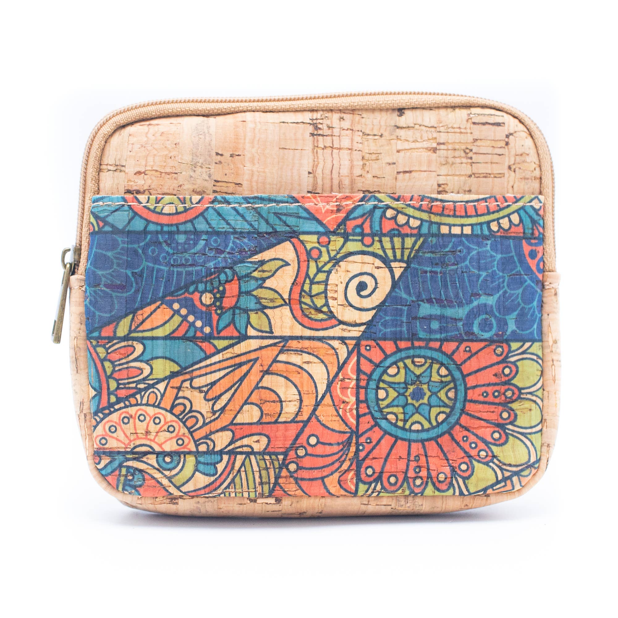 Meninas Bonitas Cork - Venta al por mayor Monedero - Mujer - (5 unidades) monedero de corcho con estampado de monedero BAGF-0015