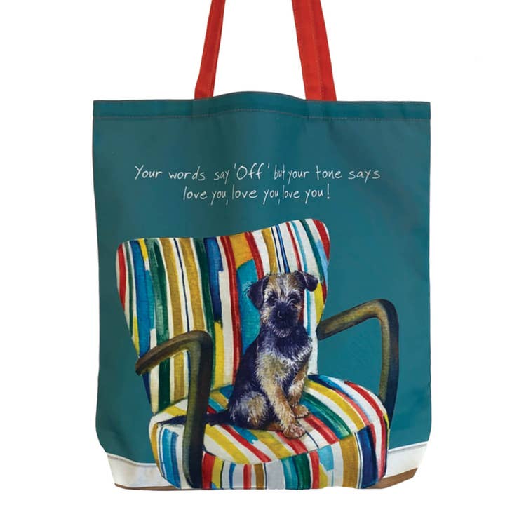 Border Terrier Packable Bag for wholesale by The Little Dog Laughed