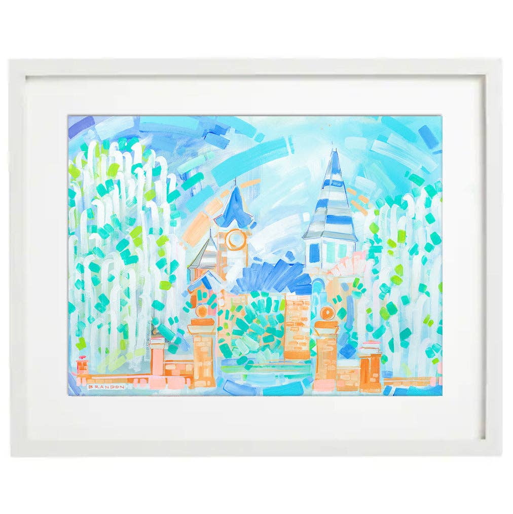 Brandon Art Co - Wholesale Art Print - Auburn University "Samford Hall at Toomer's Corner" | Archival-Quality Painting Print0
