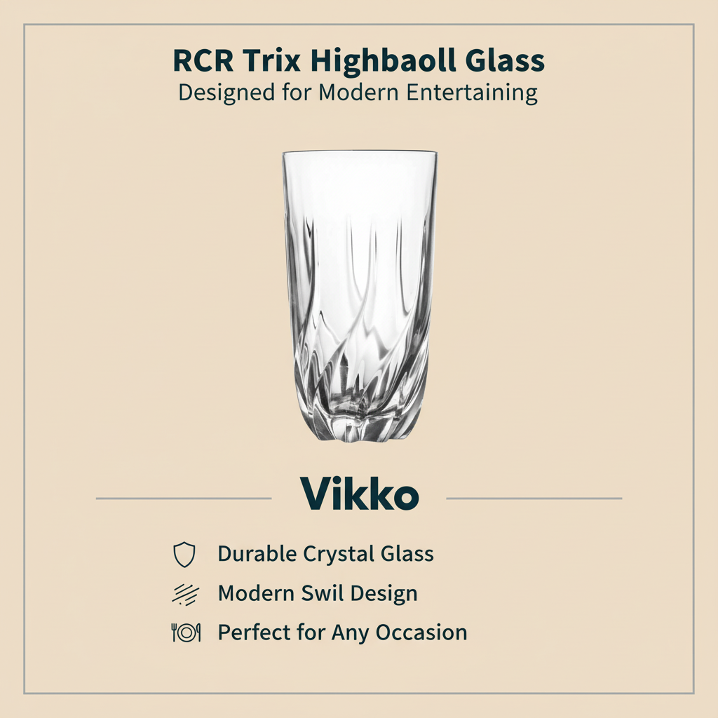 Kadra Kitchenware - Wholesale Cocktail/likeur glas - RCR - Trix, Highball Glass, 16 oz3