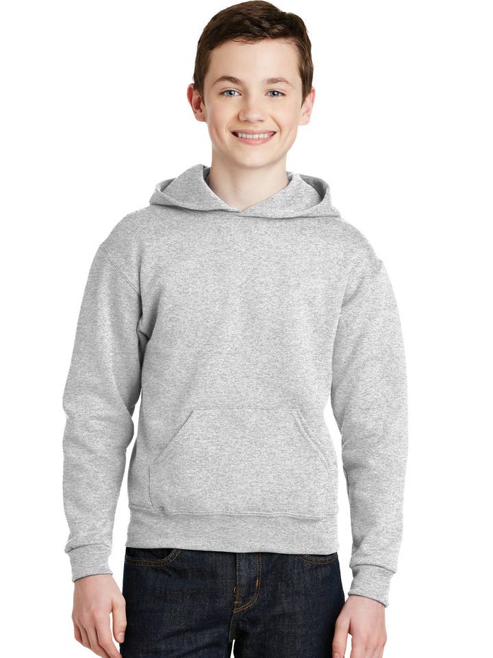 Ink Tees Custom T-Shirt Personalized Print, Premium Quality Cotton, Fast Turnaround Unisex Fit, Multiple Colors & Sizes Jerzees - Youth NuBlend Pullover Hooded Sweatshirt. 996Y for wholesale by Ink Tees Custom Tshirts