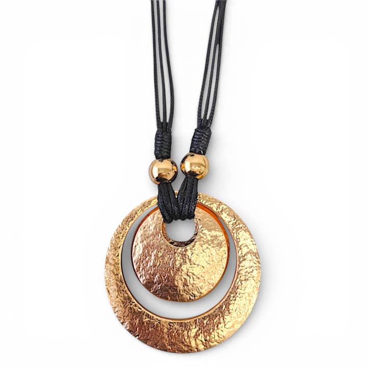 Bijoux Envie Statement Jewelry - Vente Colliers à pendentif - Collier Pendentif Chunky Boho Western Or | Cowgirl Côtière