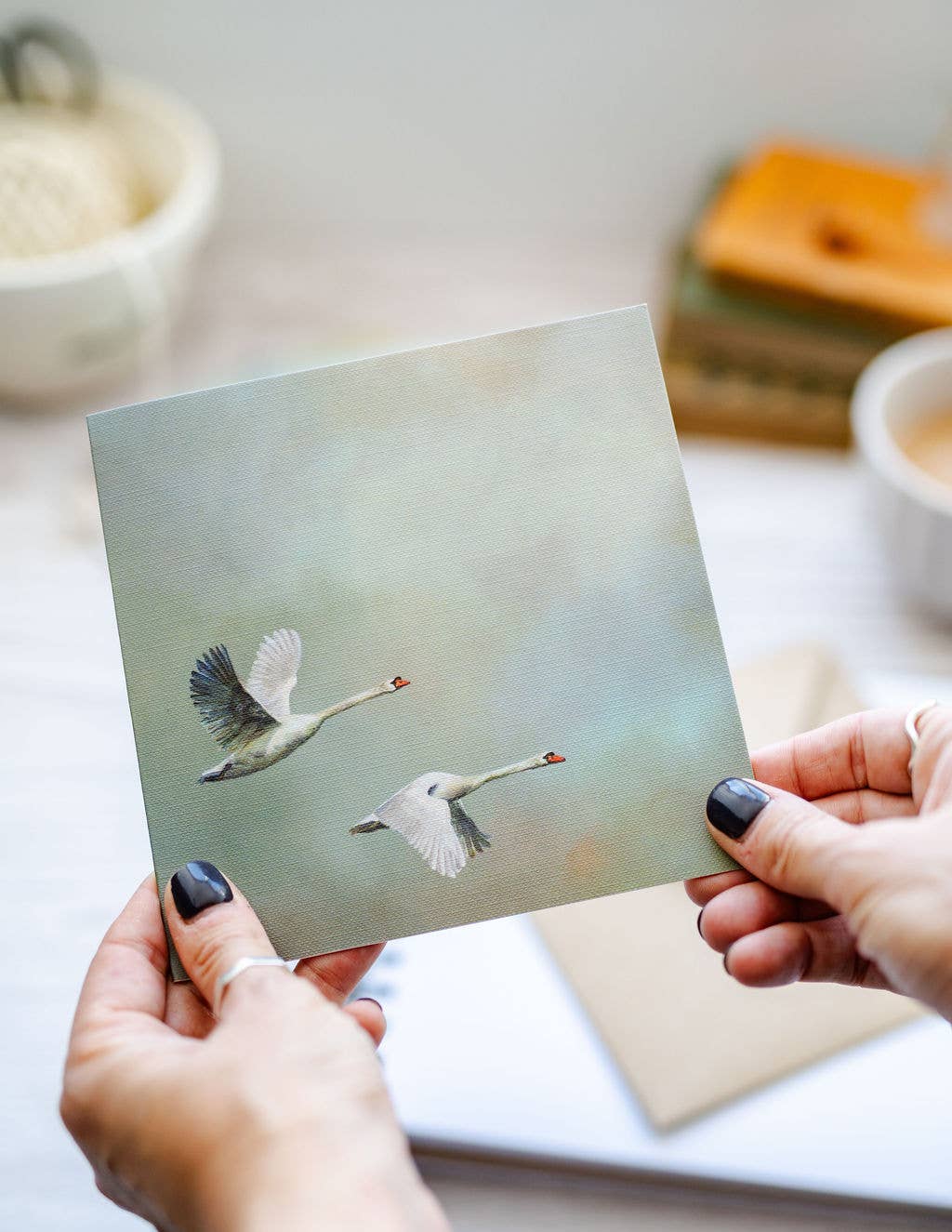 Portrait of Clouds - Wholesale Everyday Greeting Card - Swan Greetings Card - Luxury Textured Cardstock5