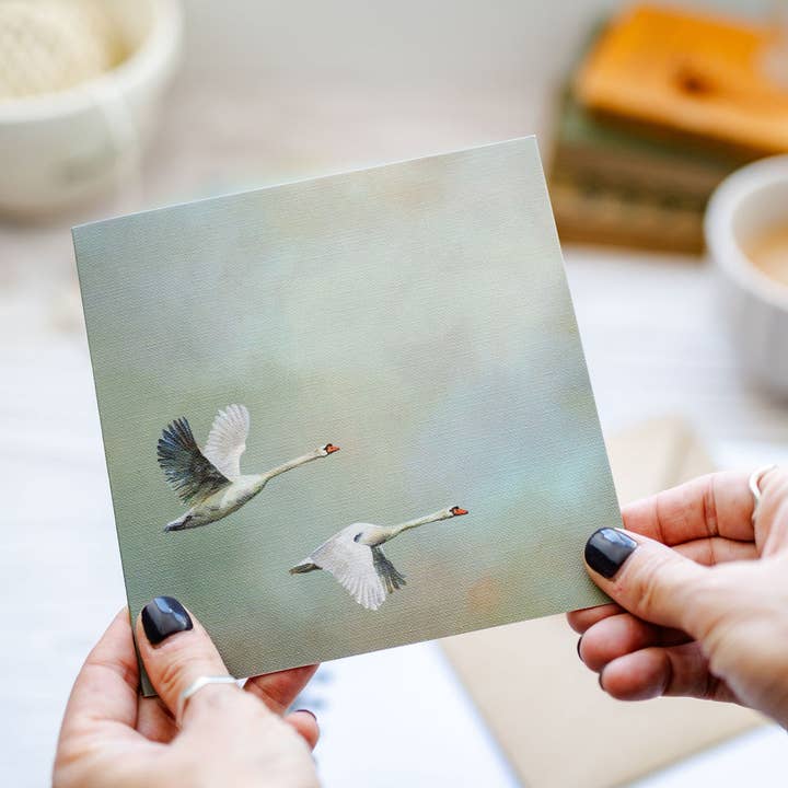 Portrait of Clouds - Wholesale Everyday Greeting Card - Swan Greetings Card - Luxury Textured Cardstock5