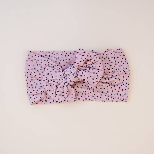 Golden Dot Lane - Wholesale Fashion Headband - Baby - Trendy Dalmatian Dot Nylon Headband