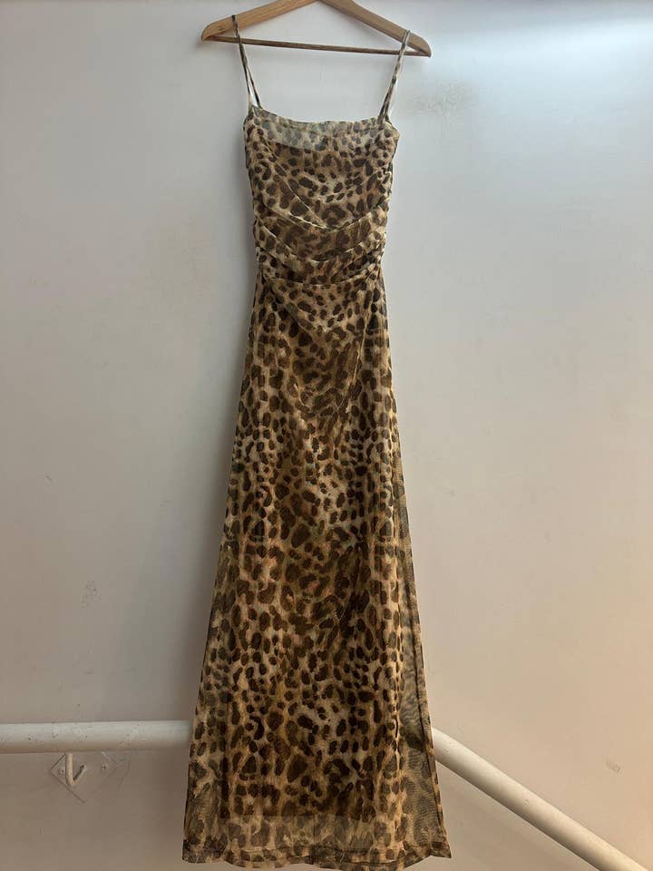 LORIANE - Wholesale Jurk - Dames - Lange tulejurk met bretels2