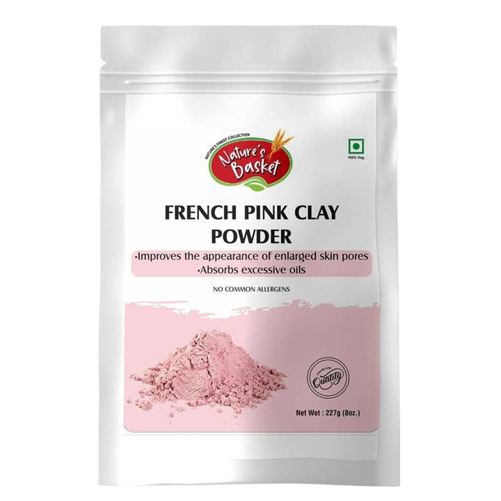 Nature's Basket French Pink Clay Powder - 227g for wholesale by Natures Basket