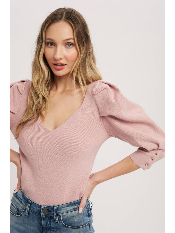 Bluivy - Venta al por mayor Jersey corto de punto - Mujer - JERSEY MANGA CORTA PUFF42