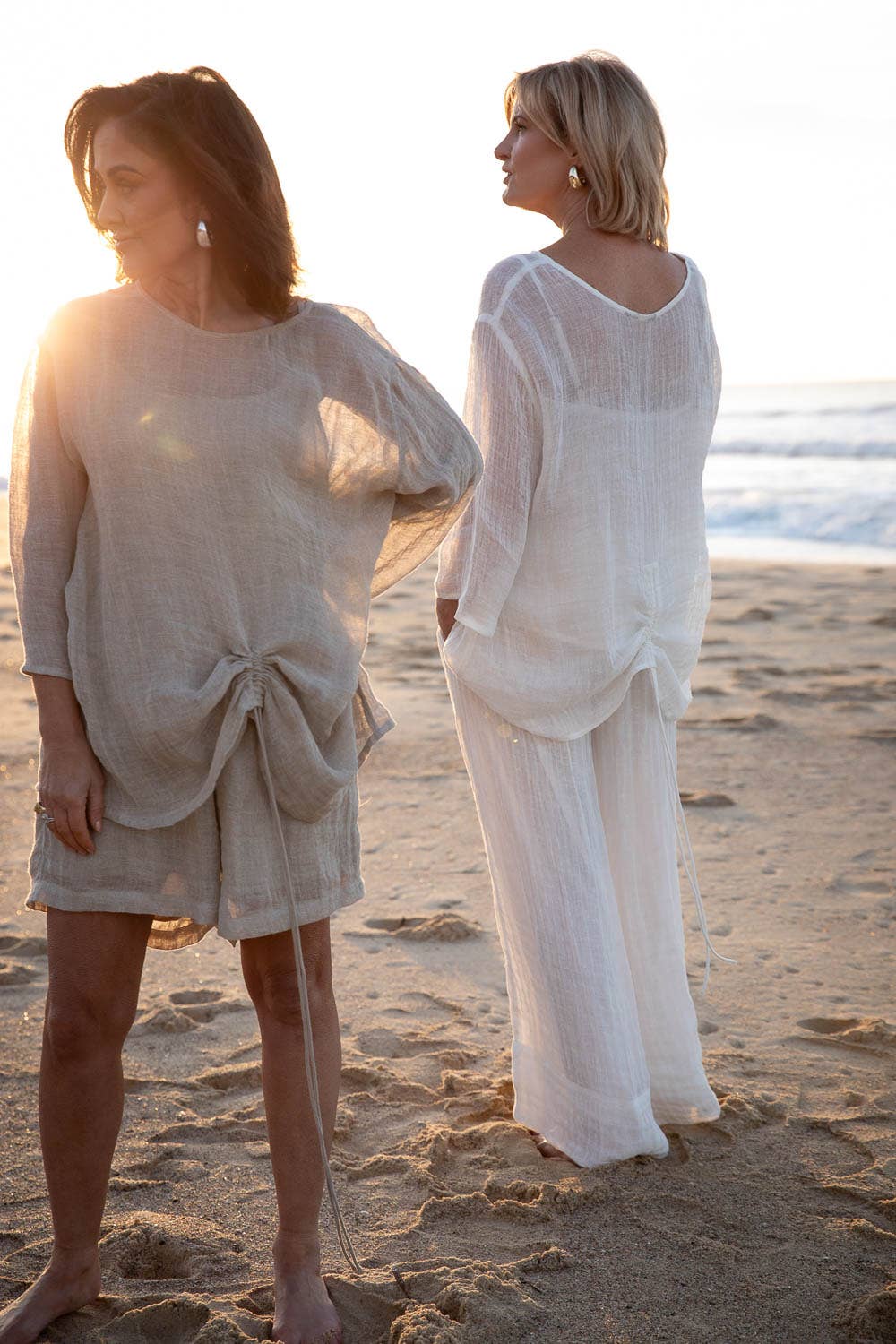 Arana Linen Pant - Off White for wholesale on Faire5