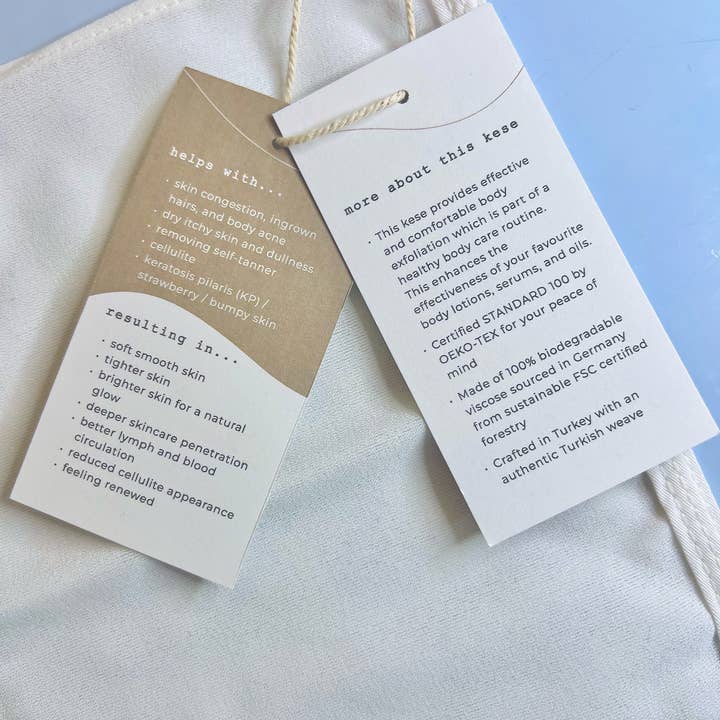 Sende Body-Care Essentials - Wholesale Exfoliating Gloves/Mitts - Body Exfoliating Kese Mitt | Normal to Rough Skin w/Elastic8