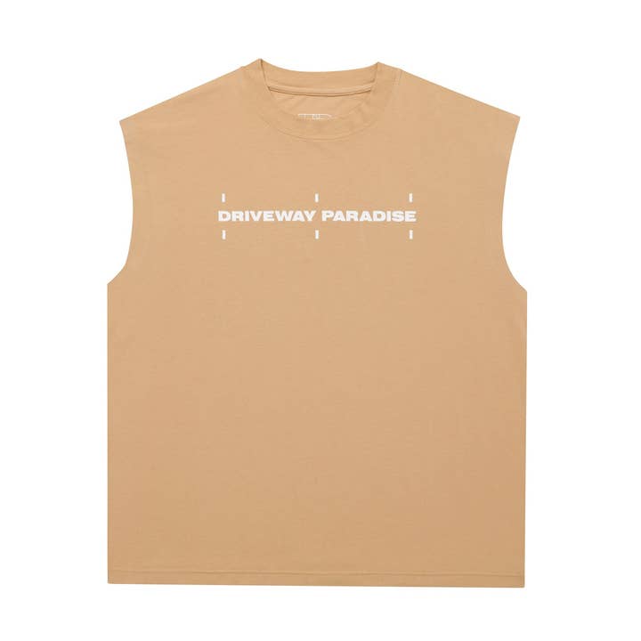 BIG LEAGUE CUT OFF - MINTY BOI™ - TAN for wholesale by DRIVEWAY PARADISE