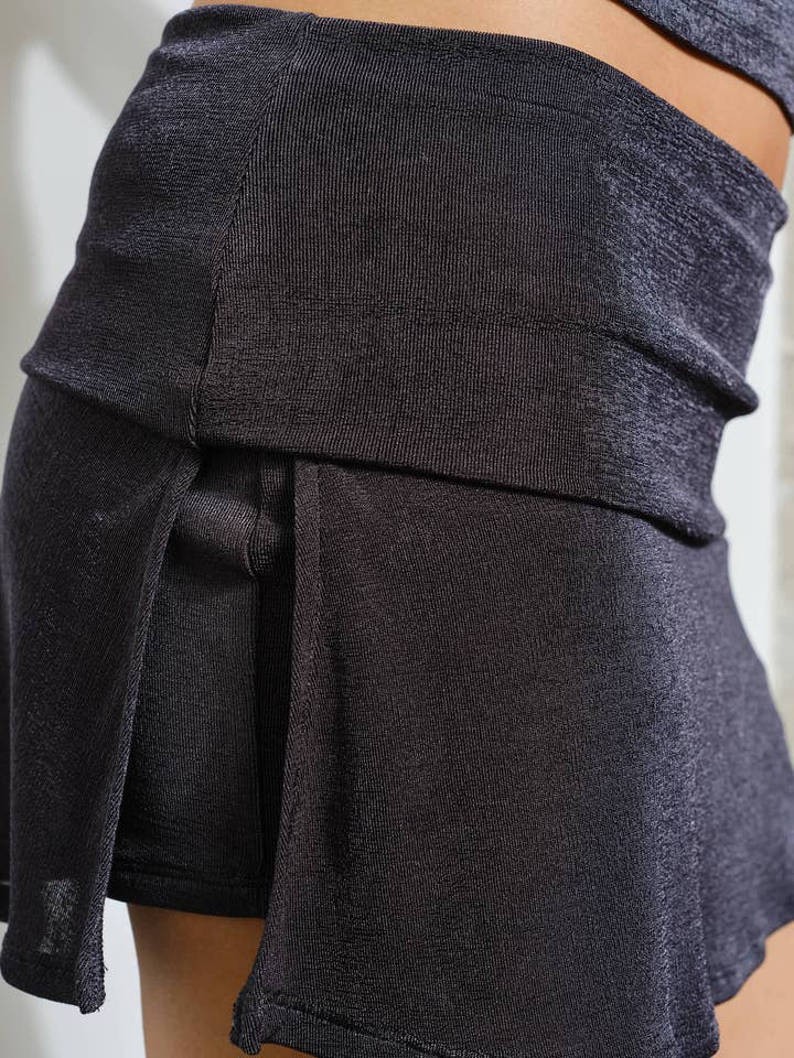 Pretty Garbage - Wholesale Skort - Women's - VIVIENNE FOLD OVER SKORTS – Effortless, Modern, Versatile11