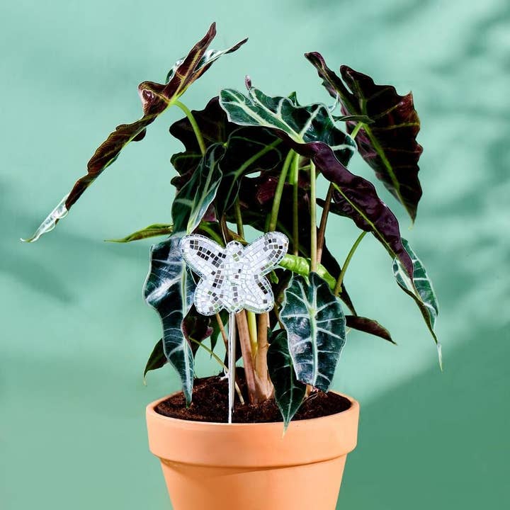 Disco Butterfly - Disco Ball Decorative Plant Stakes for wholesale by Paloverde Botanicals