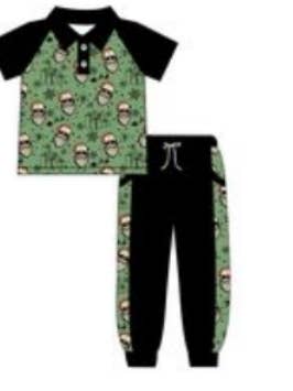 Cool Santa 2pc Boys Outfit for wholesale by HKCB