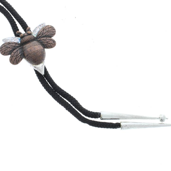 Cravate Bee Bolo, fabriquée aux États-Unis pour la vente par HHH Designs