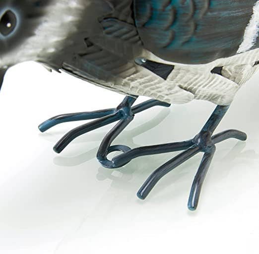 The Wine Savant /  Khen Glassware - Wholesale Sculpture - Metal Woodpecker Bird Figurine 7" Lawn Decor 8