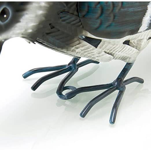 The Wine Savant / Khen Glassware - Wholesale Sculpture - Metal Woodpecker Bird Figurine 7" Lawn Decor 8