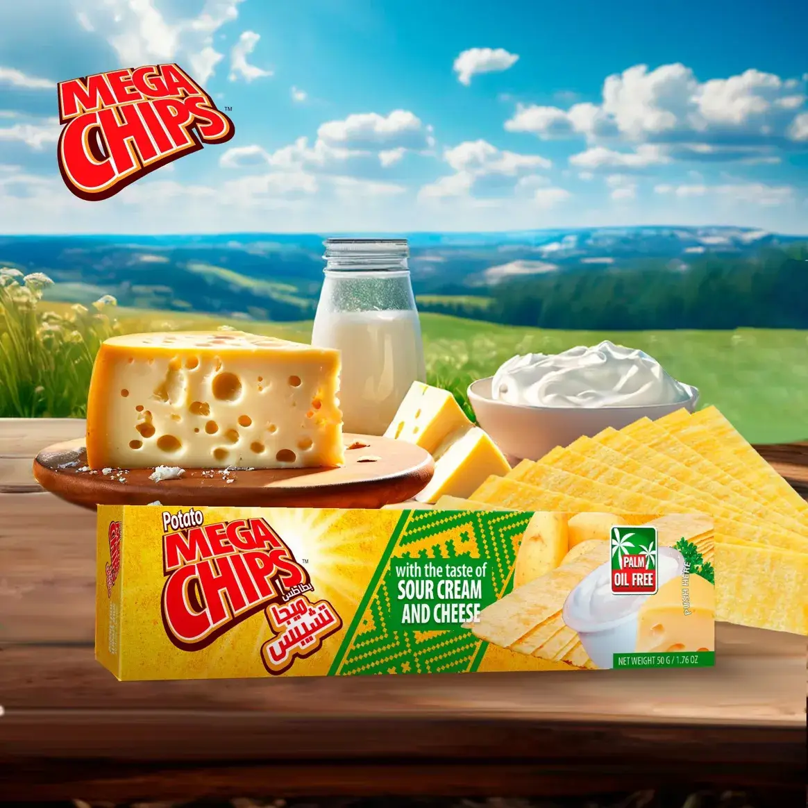 Potato Mega Chips – wholesale Crisps – SOUR CREAM AND CHEESE POTATO MEGA CHIPS1