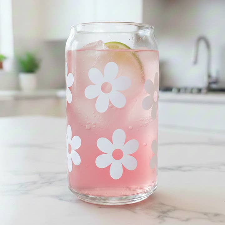 Tin can with print "Flowers" for wholesale by cool people club